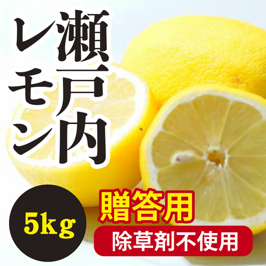 【11月以降】≪贈答用≫爽やかな酸味の瀬戸内レモン!!除草剤不使用5Kg