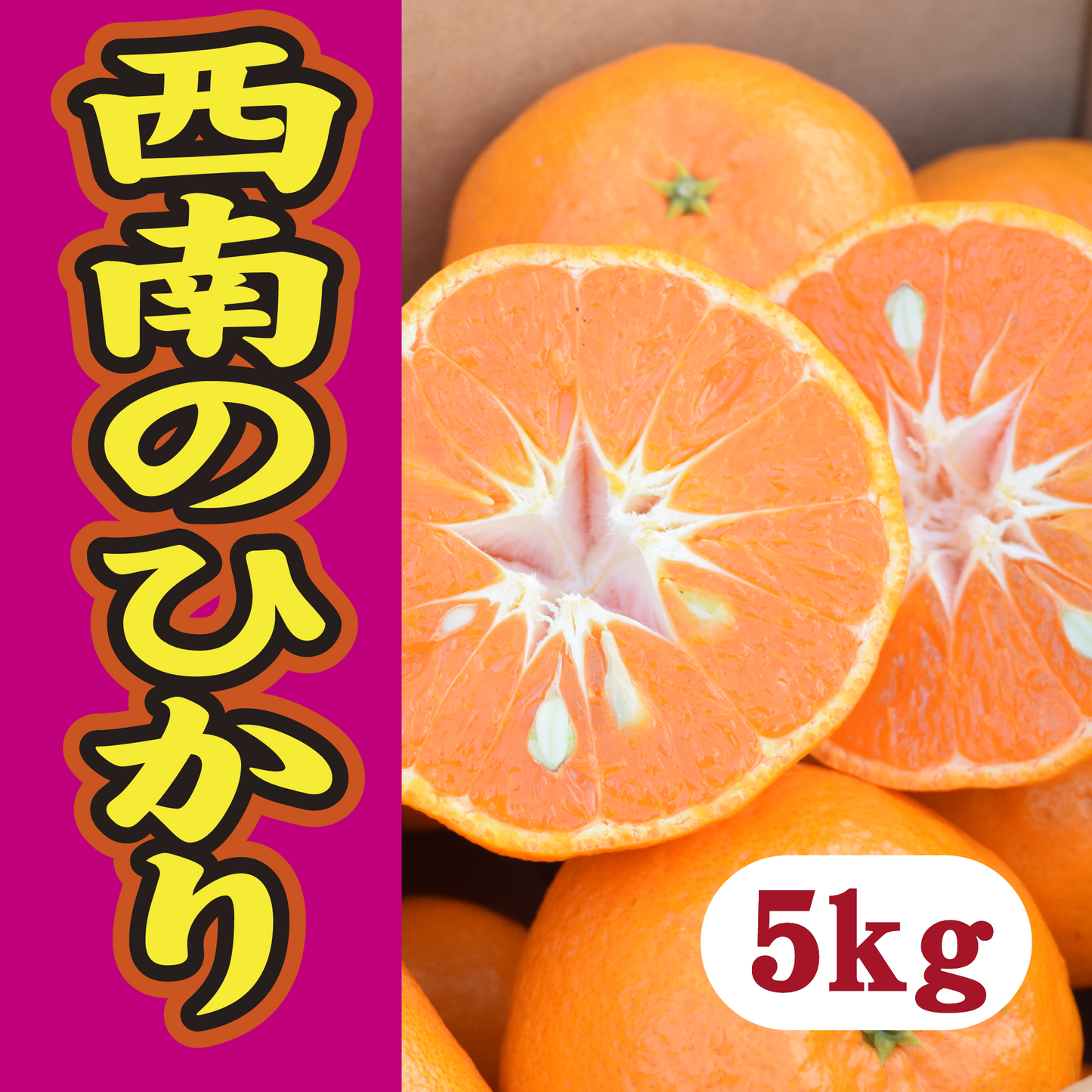 【12月下旬以降】西南のひかり　皮もむきやすく甘さも酸味も大満足５Kg